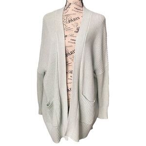 BDG Mint Open Knit Long Semi Chunky/Knitted Cardigan in Size Small